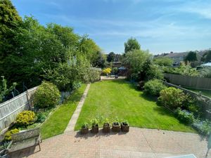 REAR GARDEN FROM LANDING WINDOW- click for photo gallery